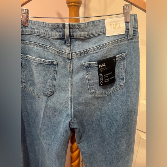 NWT Paige Anessa 31 Inch Wide Leg High Rise Jean - Picture 11 of 11